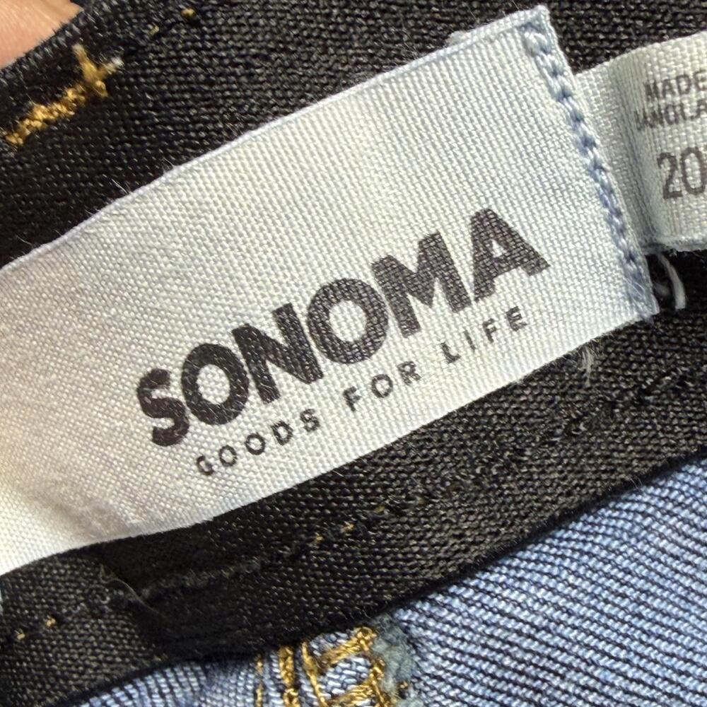 SONOMA Goods For Life Jeans Womens 20W Blue High Rise Skinny Stretch Dark Denim - Picture 9 of 11